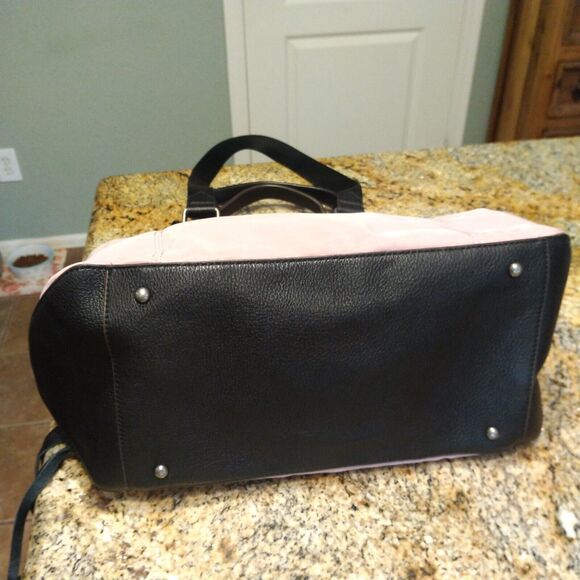 Aimee Kestenberg Lighten Up Tote Purse Handbag Nylon and Leather Blush Pink - Picture 9 of 15